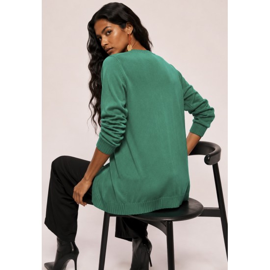 Cardigan Tricot Horizonte Verde Bandeira