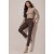 Calça Montaria Nina Malha Marrom Chocolate