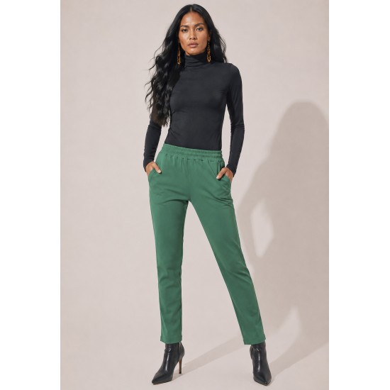 Calça Montaria Nina Malha Verde Bandeira