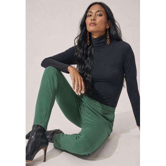 Calça Montaria Nina Malha Verde Bandeira