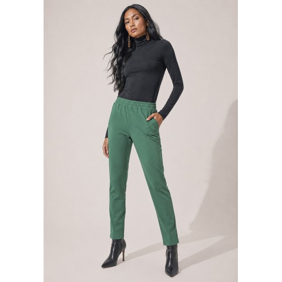 Calça Montaria Nina Malha Verde Bandeira