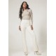 Calça Flare Niara Malha Off White