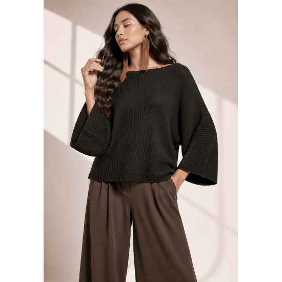 Blusa Tricot Alma Leve Preta