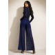 Calça Pantalona Transparente Renda Safira