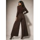 Calça Transpasse Nadi Pantalona Marrom