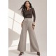 Calça Tricot Alma Leve Bege Taupe