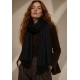 Echarpe Lenço Feminino Fleur Preto