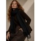 Echarpe Lenço Feminino Fleur Preto