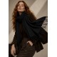 Echarpe Lenço Feminino Fleur Preto