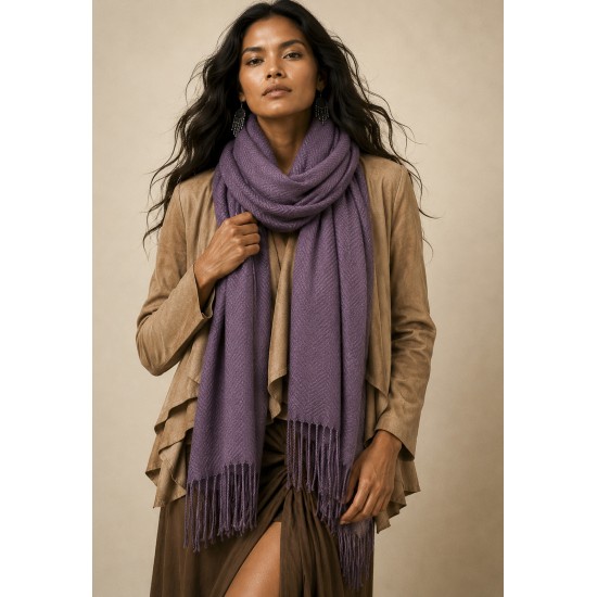 Echarpe Lenço Feminino Velvet Malva Imperial