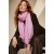 Echarpe Lenço Feminino Fleur Rosa Chá