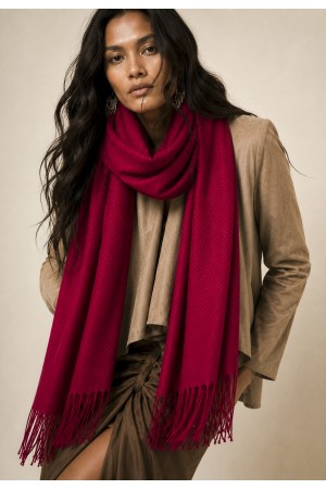 Echarpe Lenço Feminino Velvet Bordô