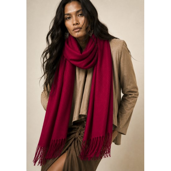 Echarpe Lenço Feminino Velvet Bordô