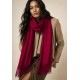 Echarpe Lenço Feminino Velvet Bordô