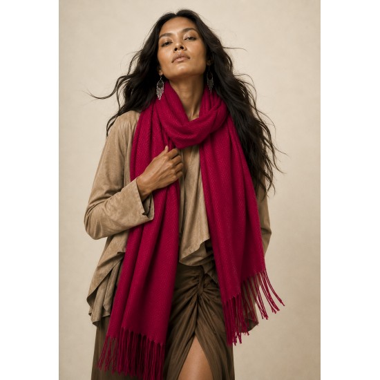 Echarpe Lenço Feminino Velvet Bordô