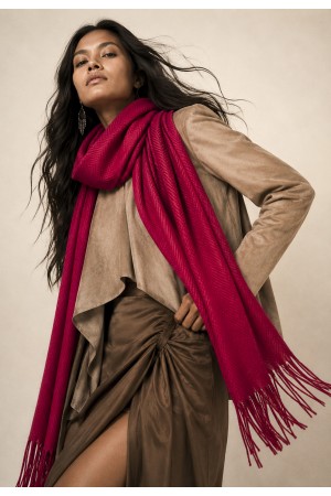 Echarpe Lenço Feminino Velvet Bordô