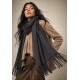 Echarpe Lenço Feminino Velvet Chumbo