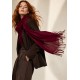 Echarpe Lenço Feminino Fleur Bordô