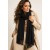 Echarpe Lenço Feminino Liso Preto