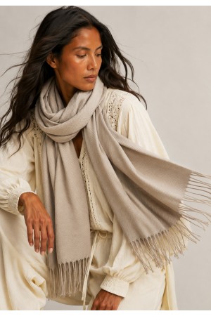 Echarpe Lenço Feminino Velvet Areia Natural