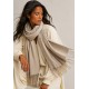 Echarpe Lenço Feminino Velvet Areia Natural