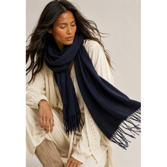 Echarpe Lenço Feminino Velvet Azul
