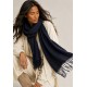 Echarpe Lenço Feminino Velvet Azul