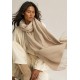 Echarpe Lenço Feminino Liso Creme