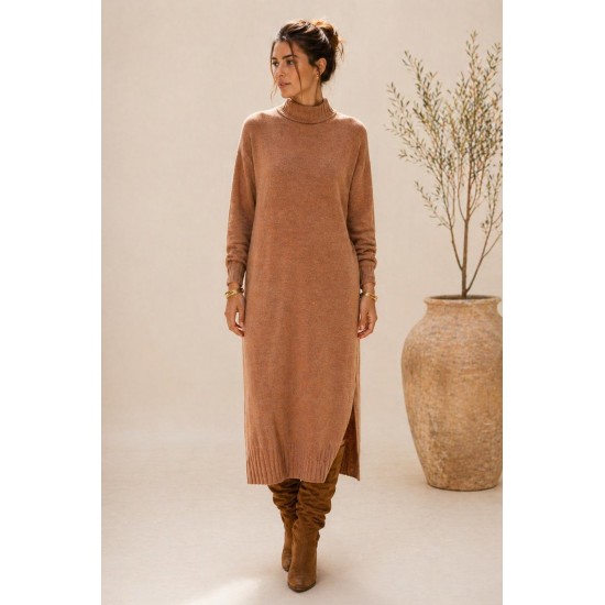 Vestido Tricot Essência Amazônica Bege
