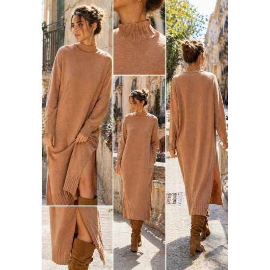 Vestido Tricot Essência Amazônica Bege