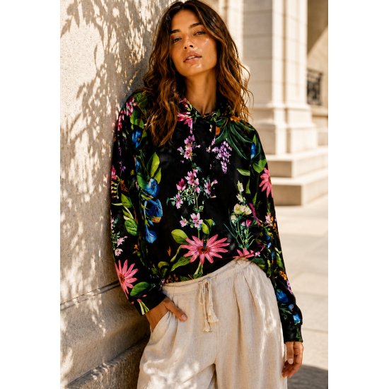 Blusa Capuz Floral Amazônia Vital