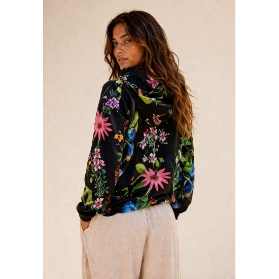 Blusa Capuz Floral Amazônia Vital