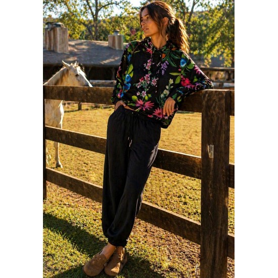 Blusa Capuz Floral Amazônia Vital