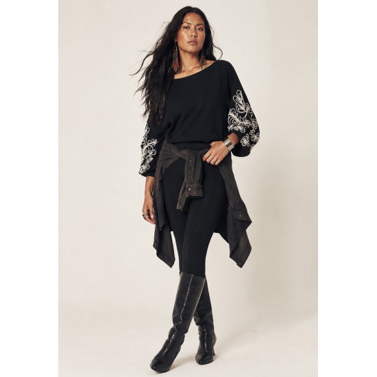 Blusa Tricot Arabesque Preta
