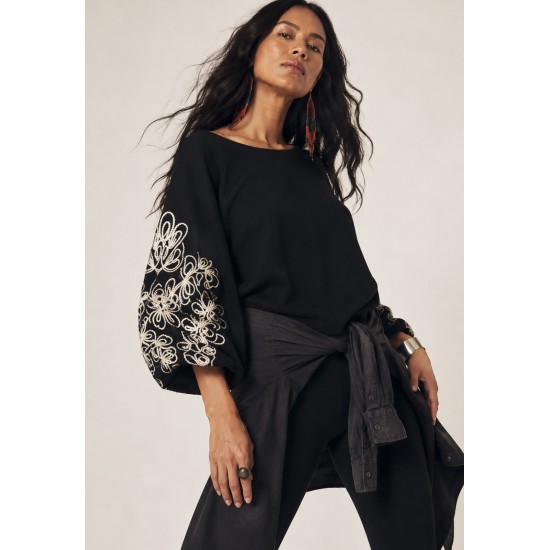 Blusa Tricot Arabesque Preta