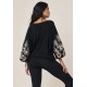 Blusa Tricot Arabesque Preta