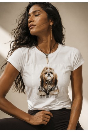 Baby Look Princesa Canina Off White