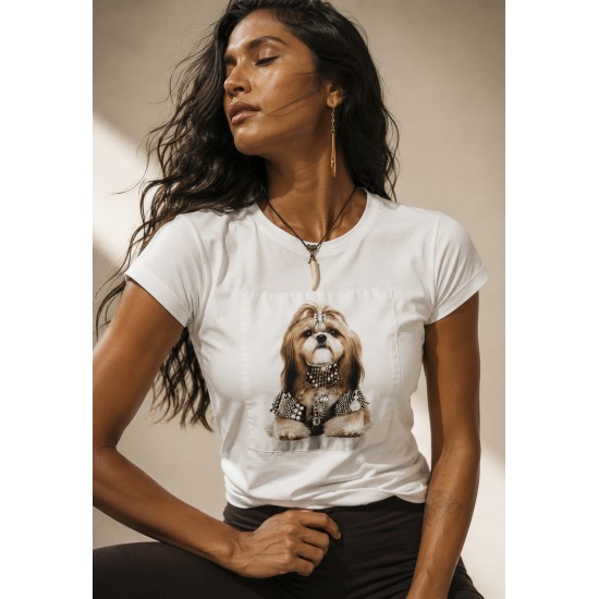 Baby Look Princesa Canina Off White