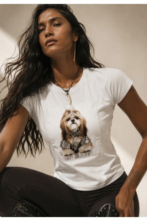 Baby Look Princesa Canina Off White
