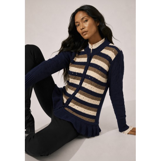 Cardigan Tricot Brisa do Cerrado Azul