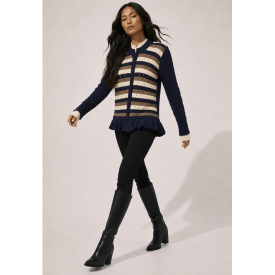 Cardigan Tricot Brisa do Cerrado Azul