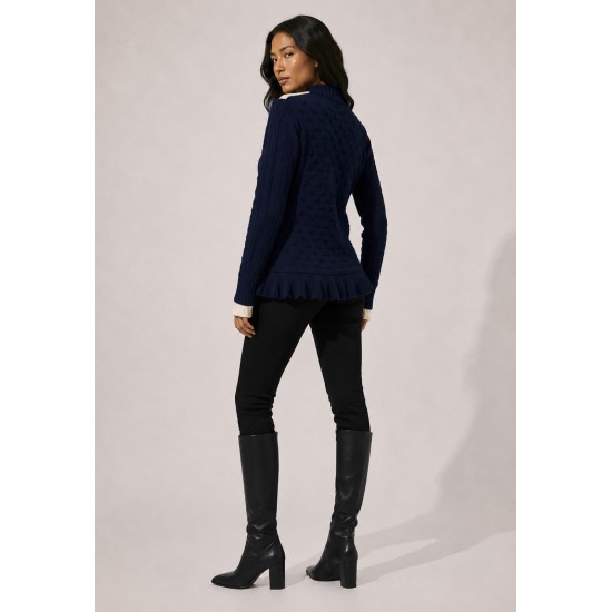 Cardigan Tricot Brisa do Cerrado Azul