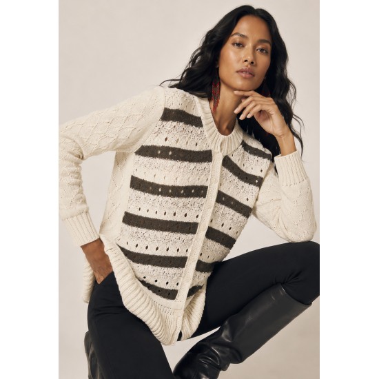 Cardigan Tricot Brisa do Cerrado Bege