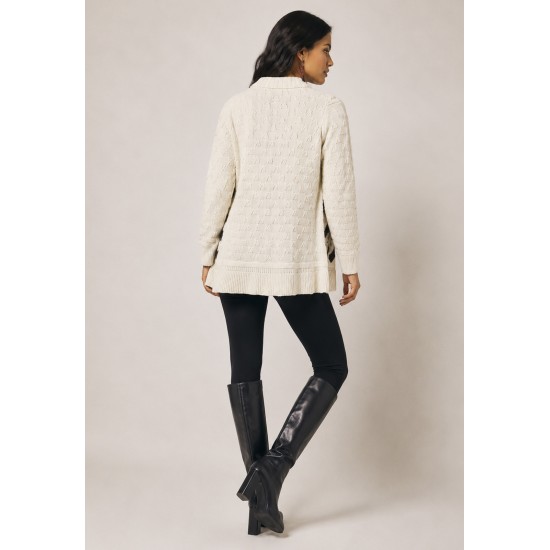 Cardigan Tricot Brisa do Cerrado Bege
