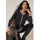 Cardigan Tricot Preto Cobra Coral Amazônia Vital