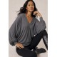 Blusa Moicana Malha Morcego Mescla