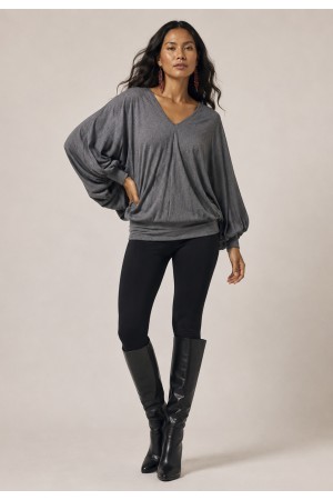 Blusa Moicana Malha Morcego Mescla