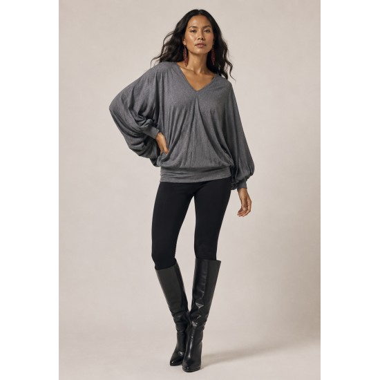 Blusa Moicana Malha Morcego Mescla