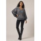 Blusa Moicana Malha Morcego Mescla