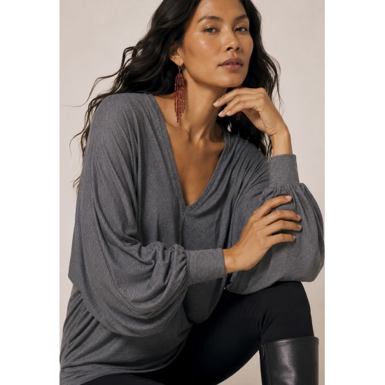 Blusa Moicana Malha Morcego Mescla